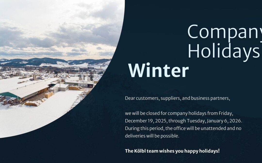 Company Holidays: 19.12.2025-06.01.2026